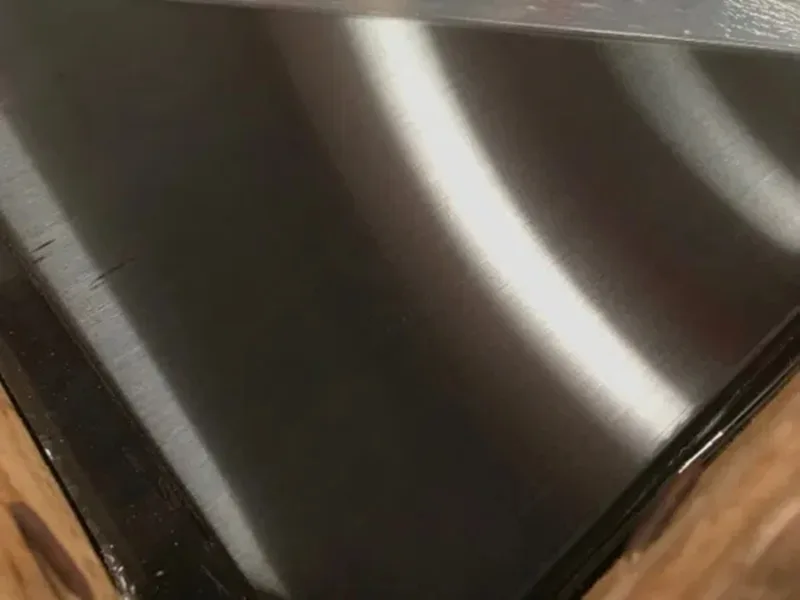 chapa de aço inoxidável preta
