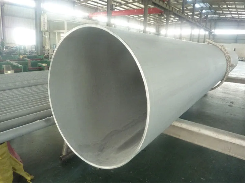 large stainless steel tube