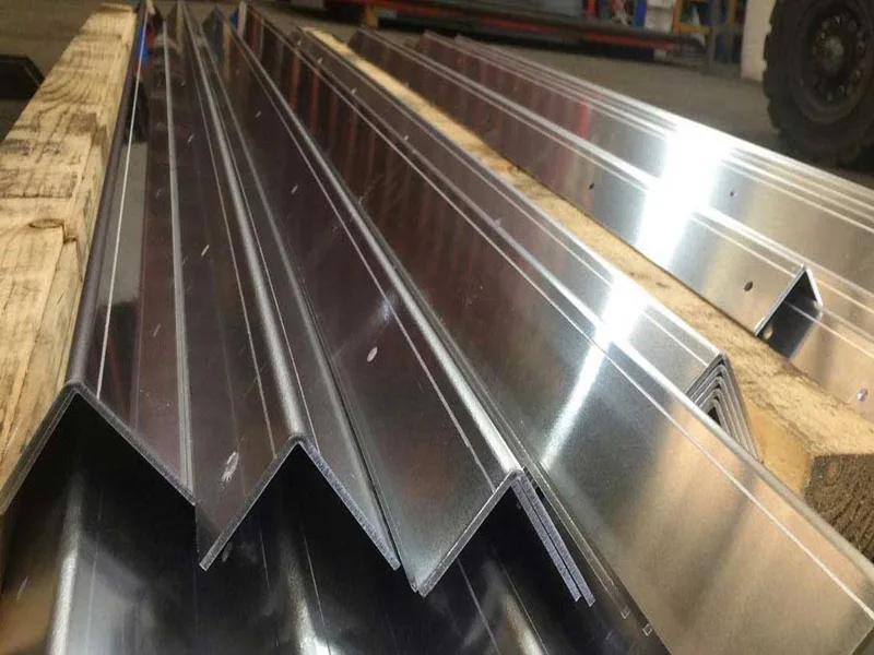 polished stainless steel angle